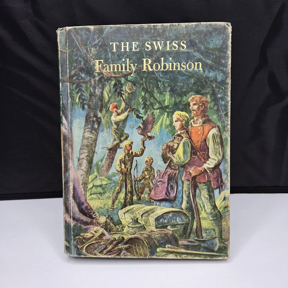 The Swiss Family Robinson Illustrated Junior Library Edition Vintage Hardcover